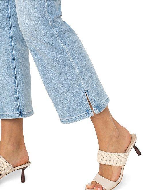 Liverpool Los Angeles Petite Size Hannah Cropped Slit-Hem Flare Jeans Product Image