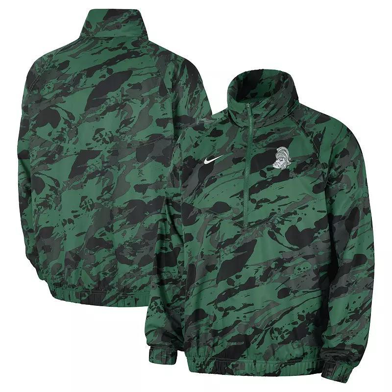 Men's Nike Green Michigan State Spartans Anorak Half-Zip Jacket, Size: Medium Product Image