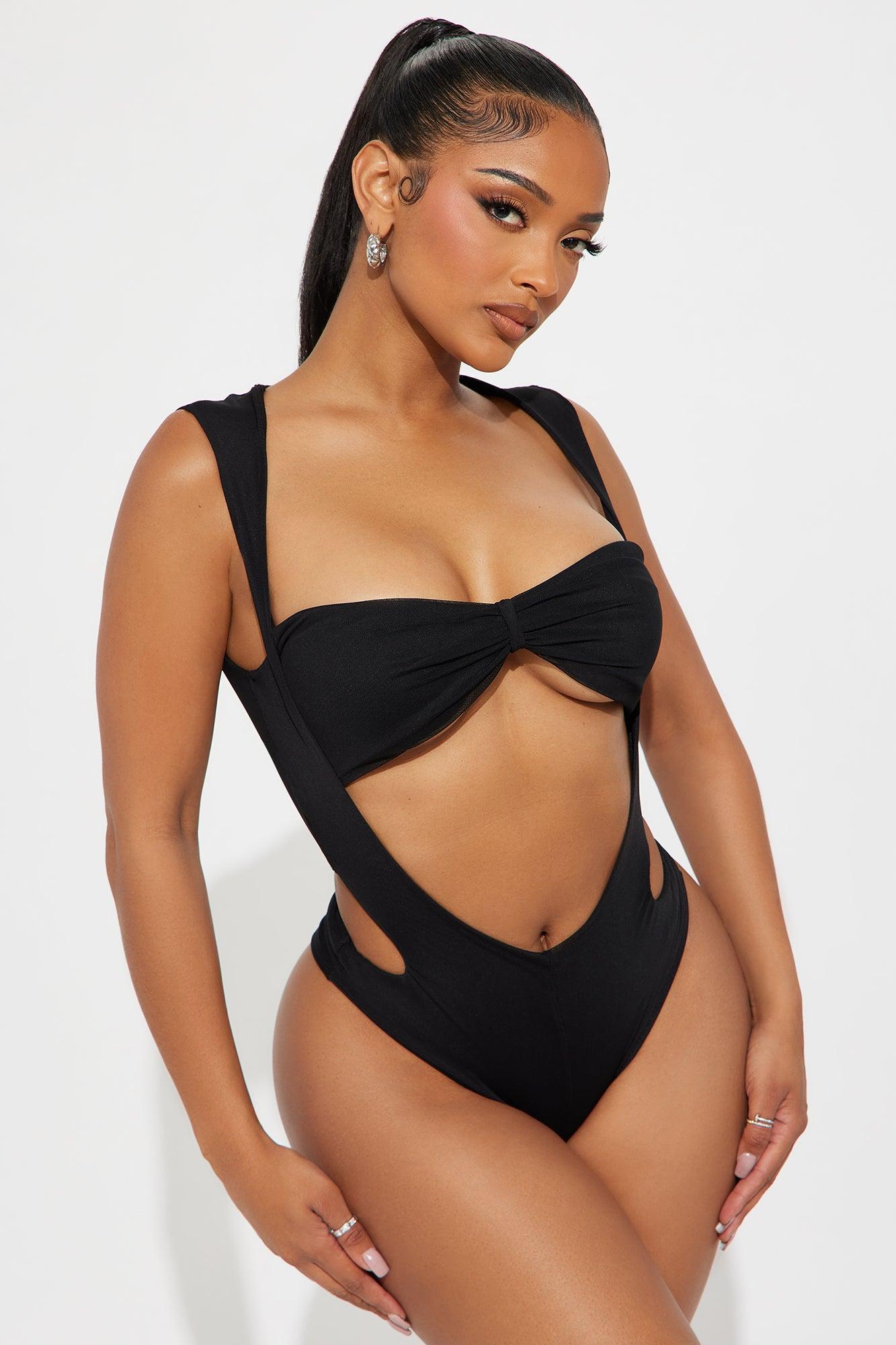 Barely Behaved Mesh Skirt Set - Black Product Image