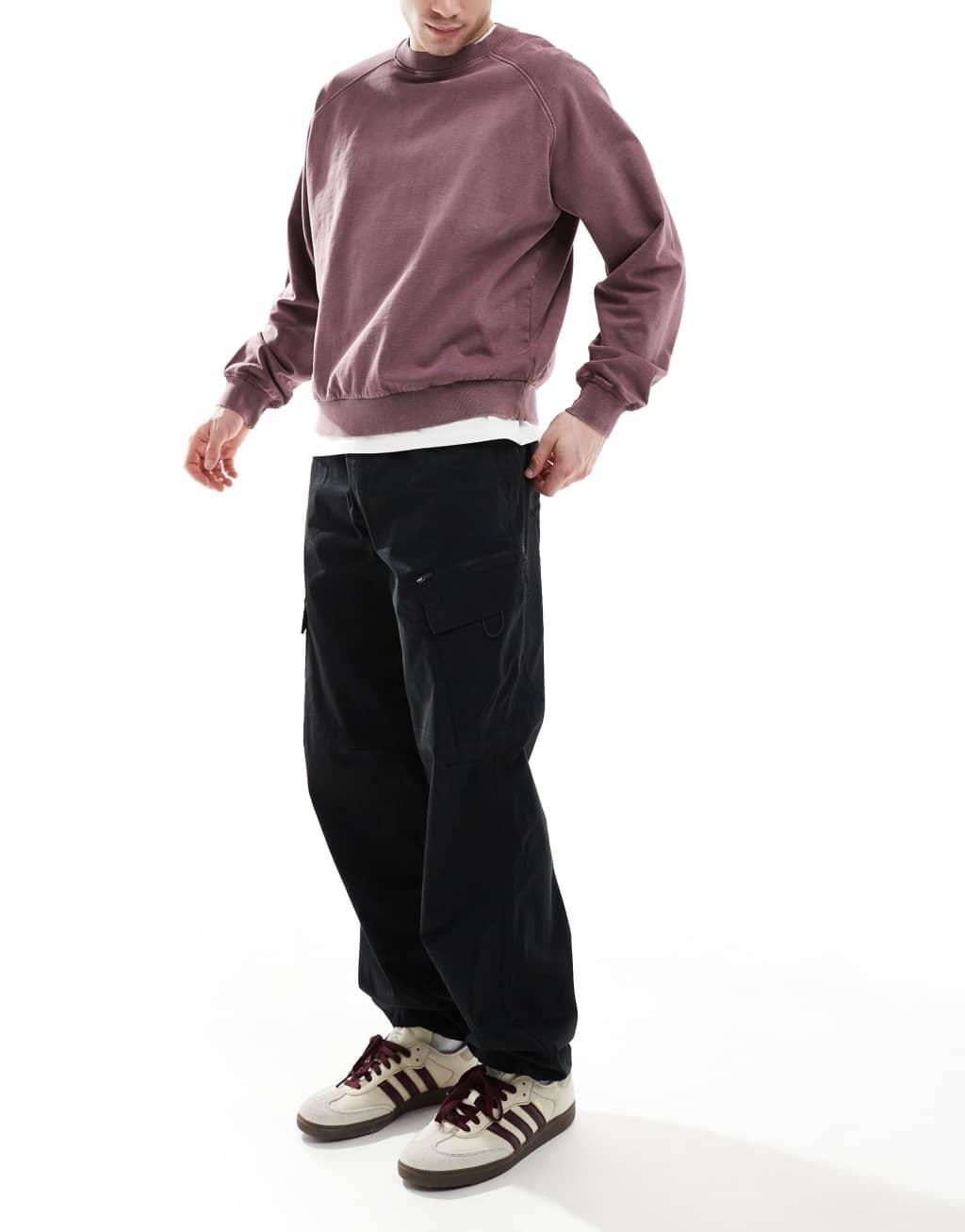 Threadbare cargo pants in black Product Image