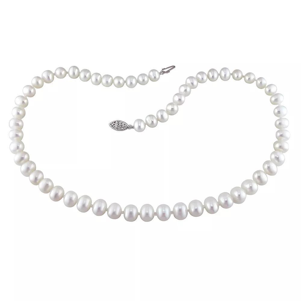 Stella Grace Freshwater Cultured Pearl Strand Necklace, Womens Sterling Silver Product Image