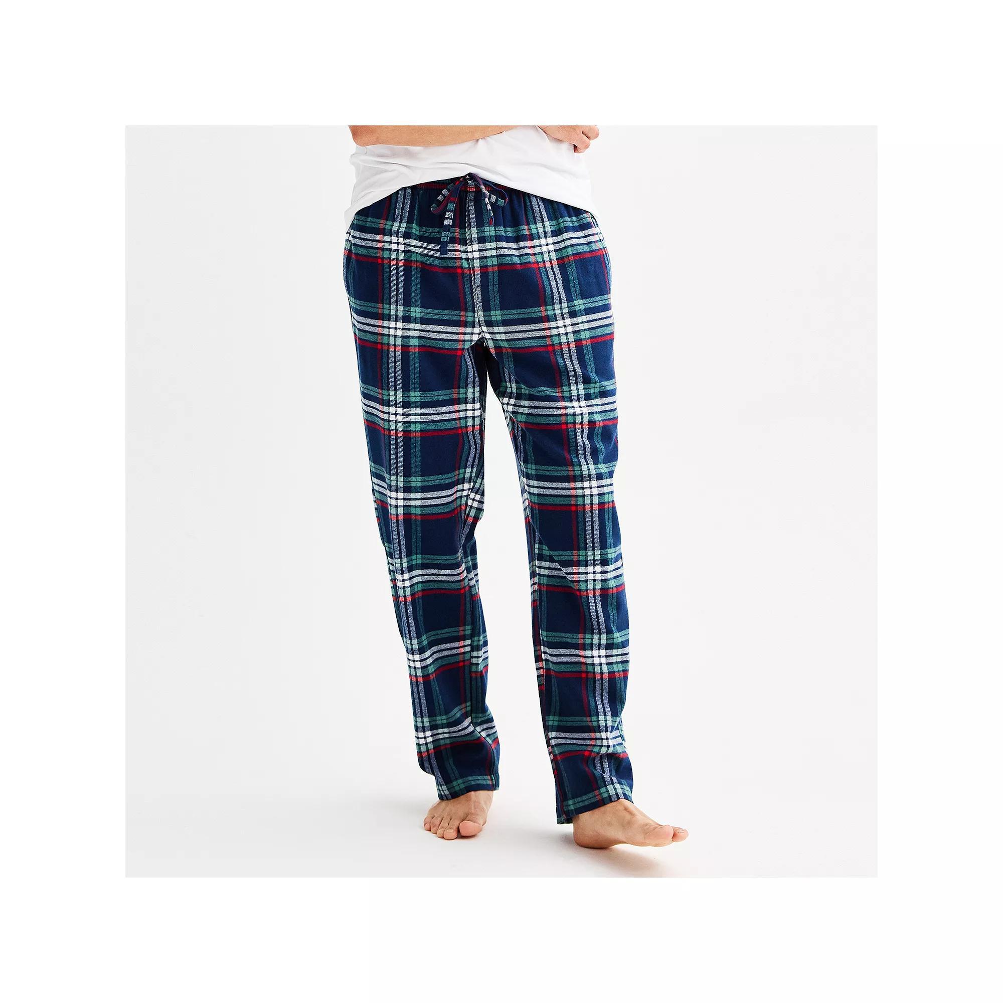 Mens Sonoma Goods For Life Flannel Drawstring Pajama Pants Product Image