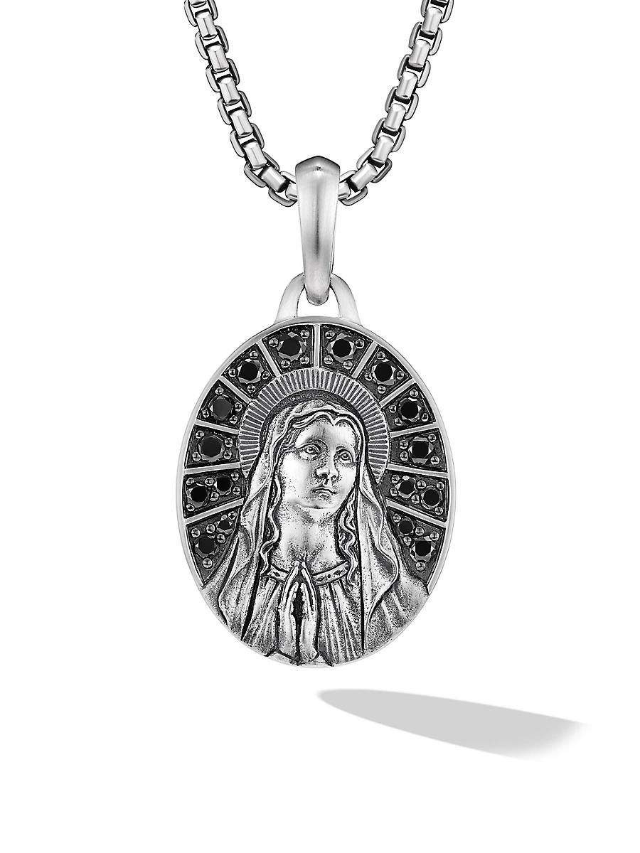 Mens Mary Amulet in Sterling Silver Product Image