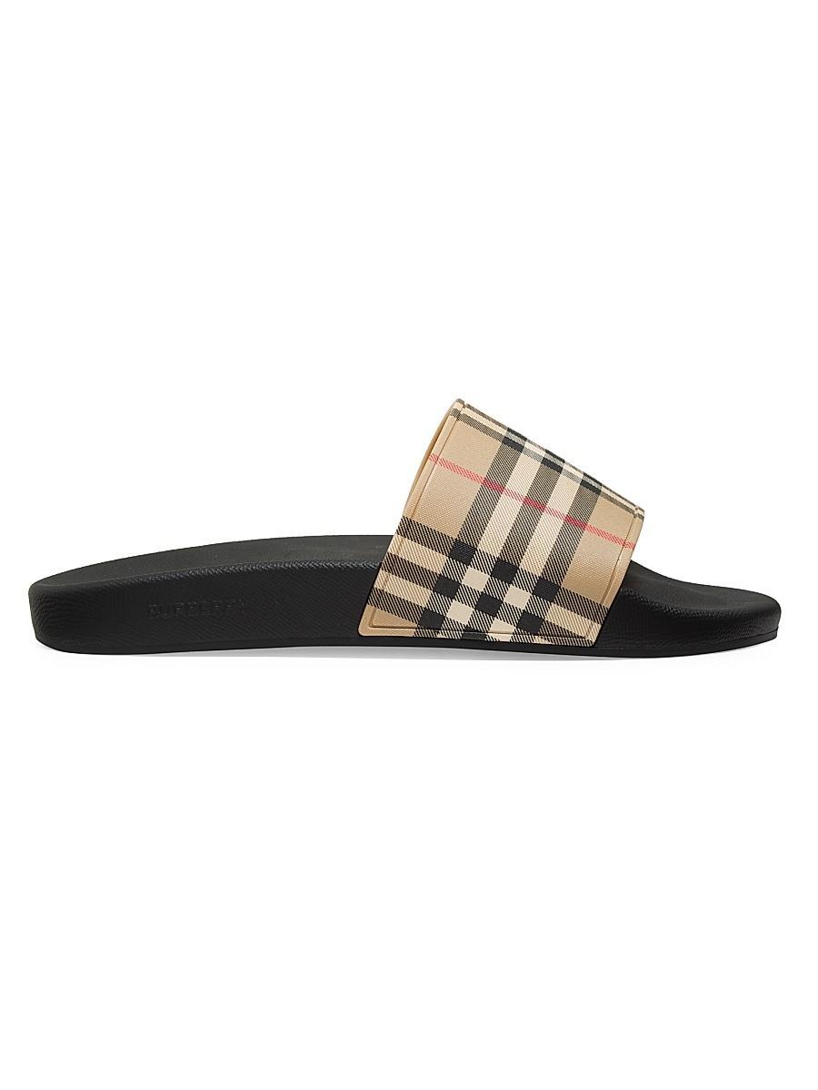 Men's Furley Check Slides Product Image