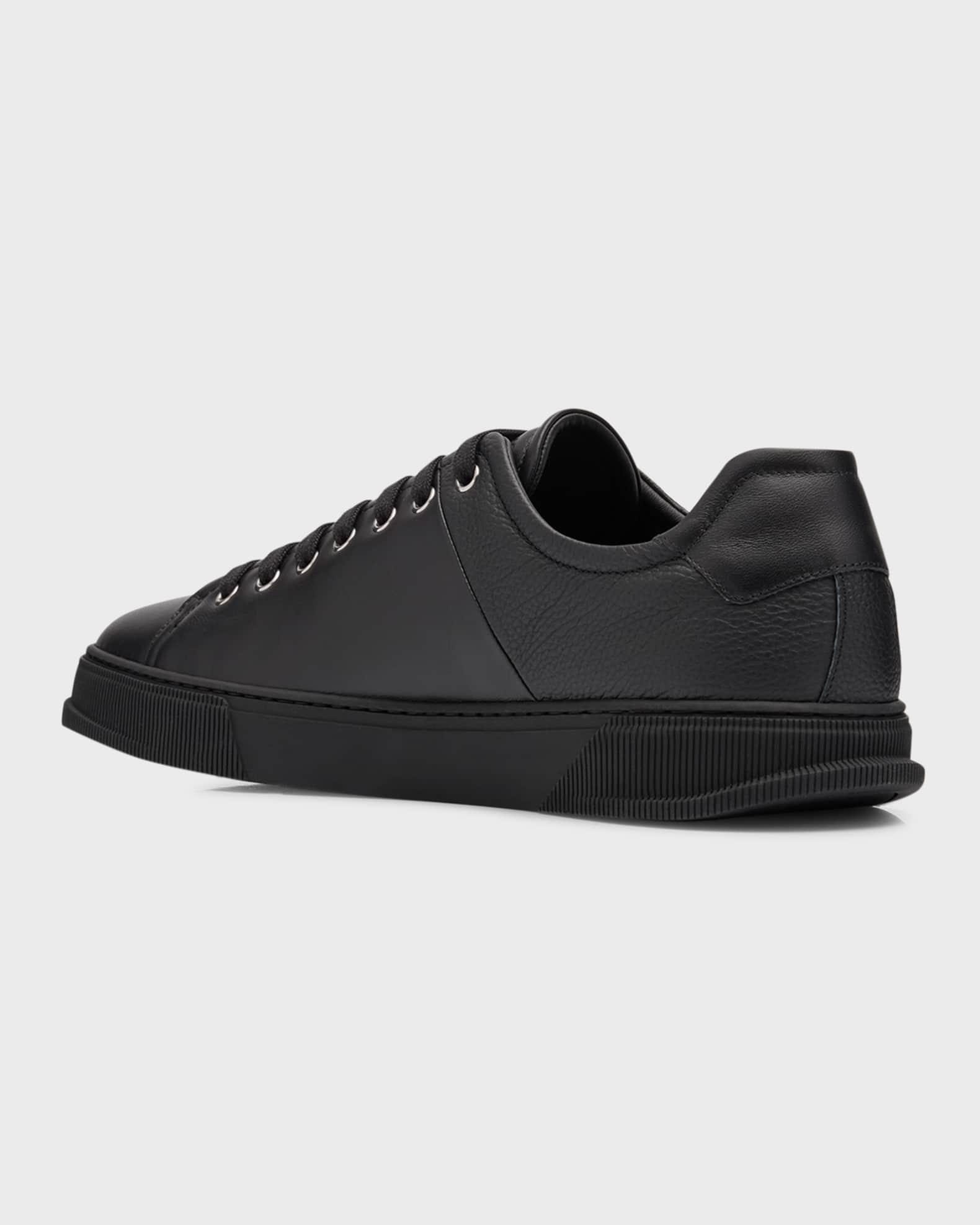 Men's Clayton Mixed Leather Low-Top Sneakers Product Image