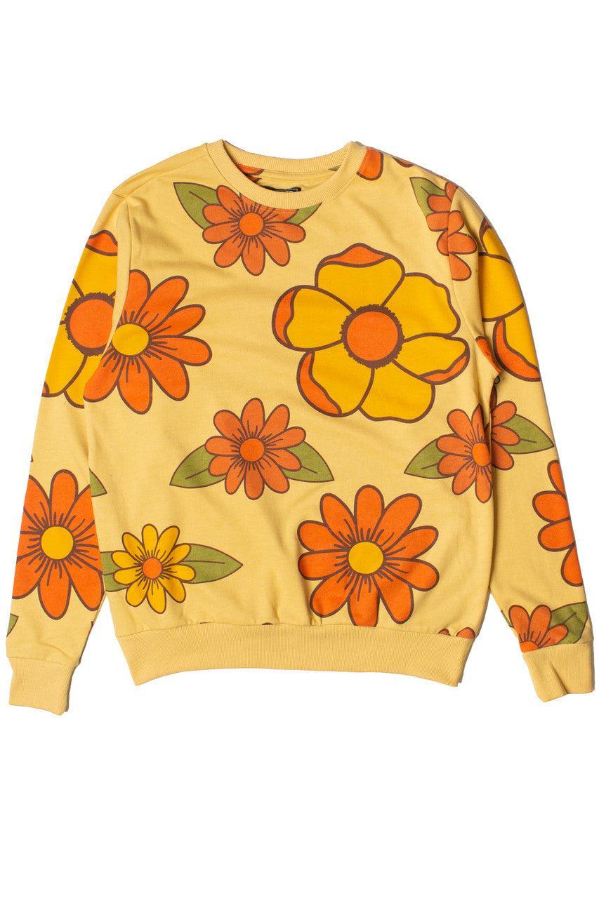 Orange Flowers Sweatshirt Product Image