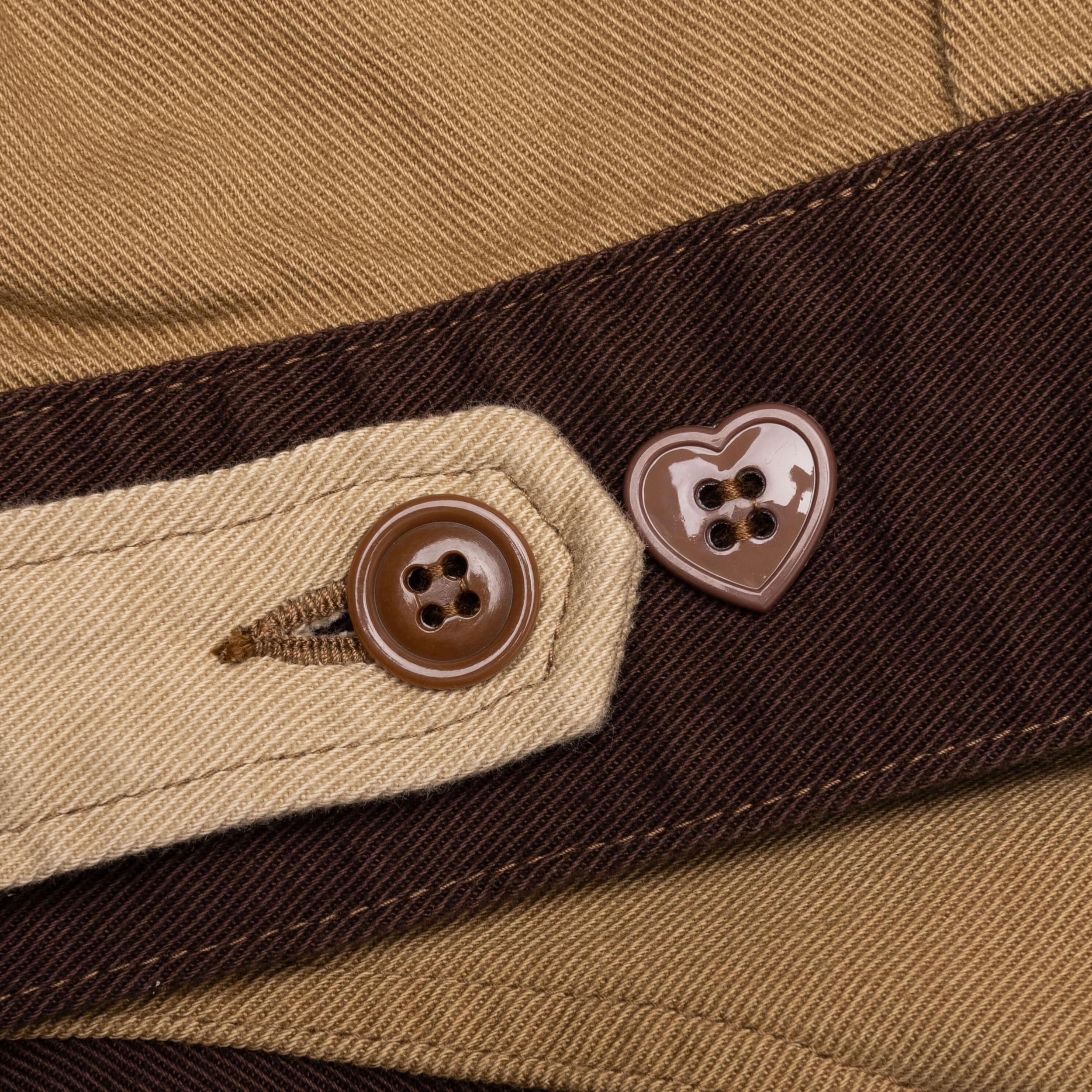 Zip-Up Work Jacket - Brown Male Product Image