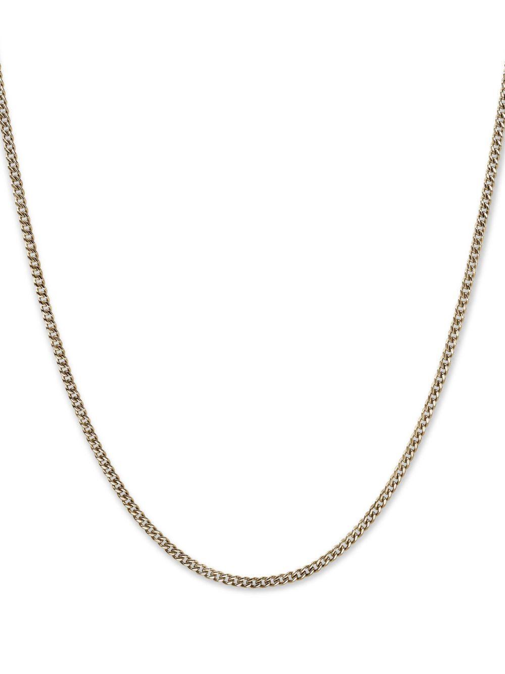 14k yellow gold curb-chain necklace Product Image