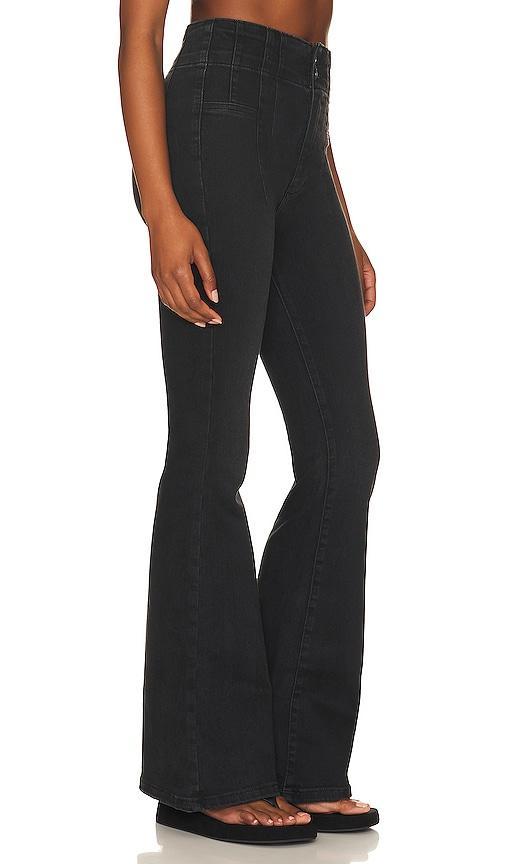 Free People Jayde High Rise Stretch Denim Flared Leg Denim Jeans Product Image