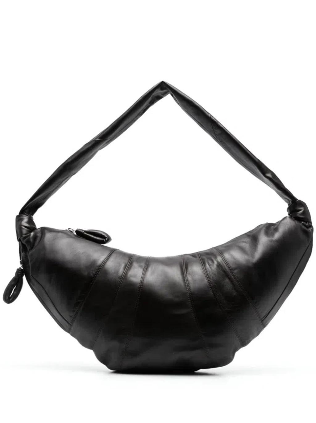 large Croissant leather shoulder bag Product Image
