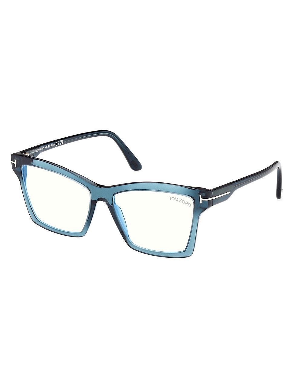 Mens Acetate Square Blue-Block Frames Product Image