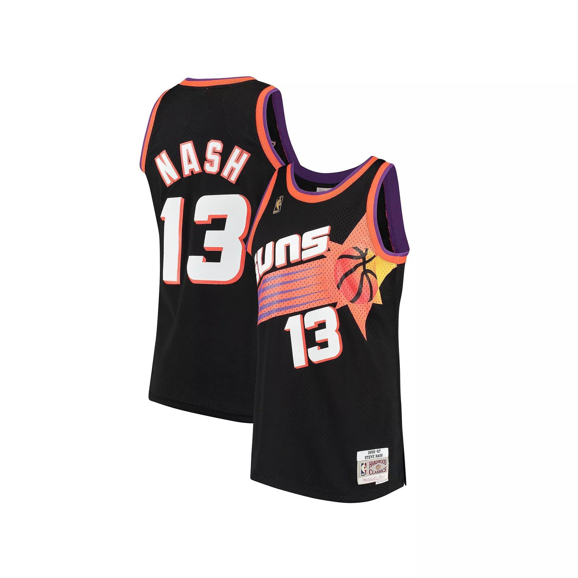 Men's Mitchell & Ness Steve Nash Black Phoenix Suns Hardwood Classics Swingman Jersey, Size: Small, Phx Black Product Image