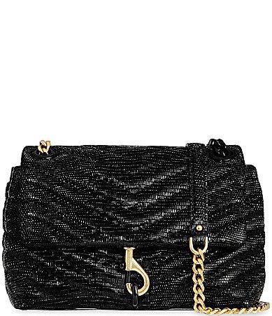 Womens Edie Embossed Leather Crossbody Bag Product Image