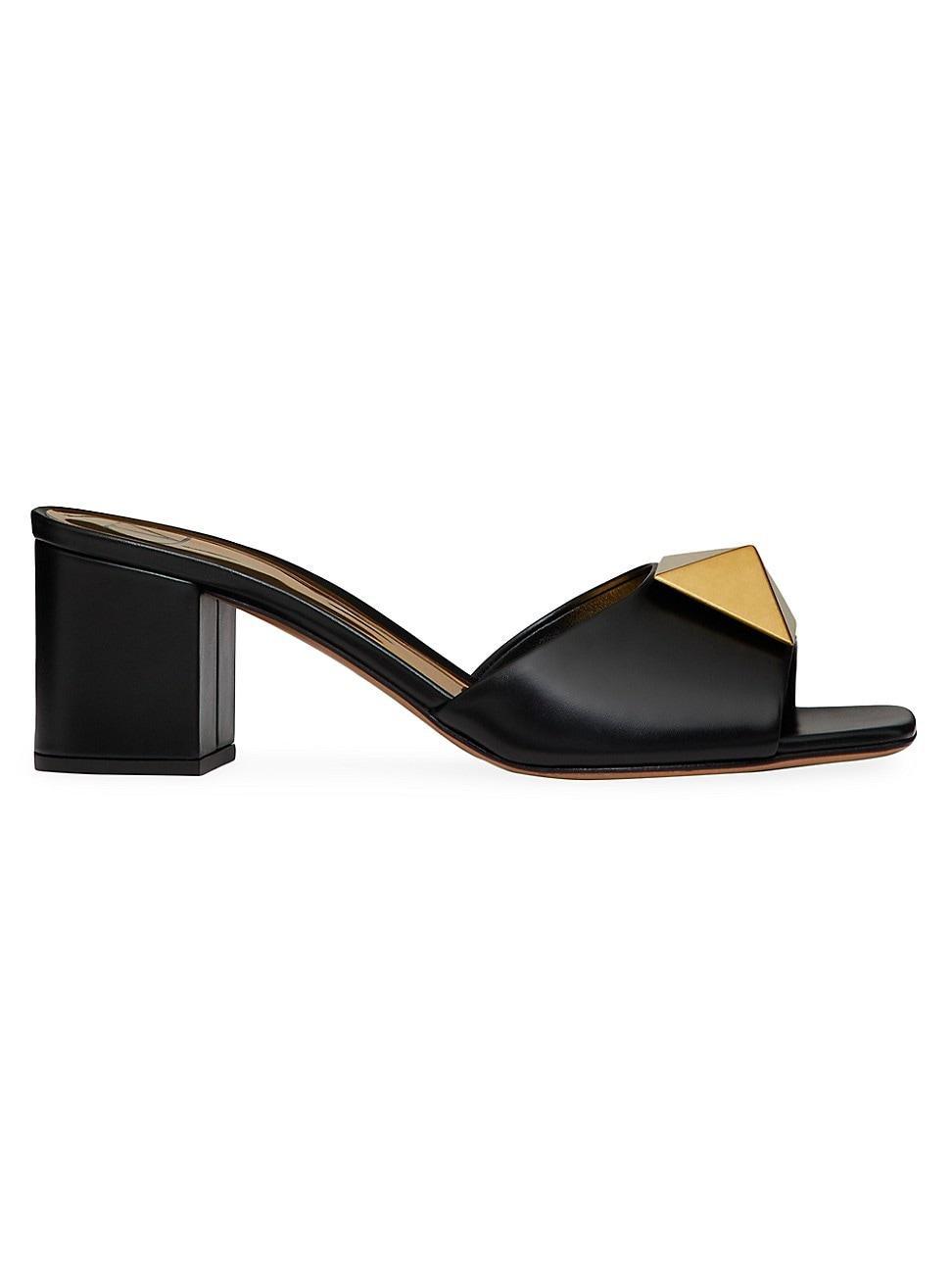 Womens One Stud Calfskin Slide Sandal 60MM Product Image