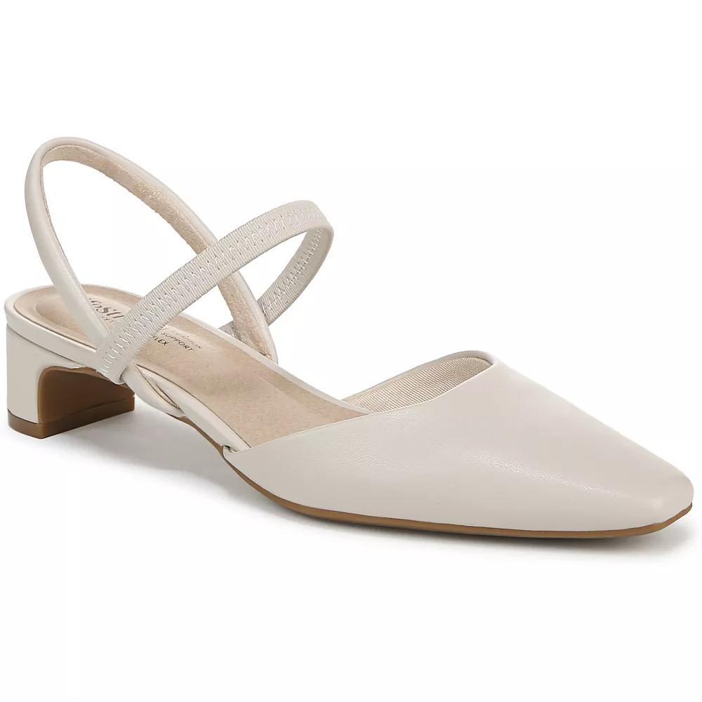 LifeStride Lainey Women's Slingback Pumps, Size: 6, Ivory Faux Product Image