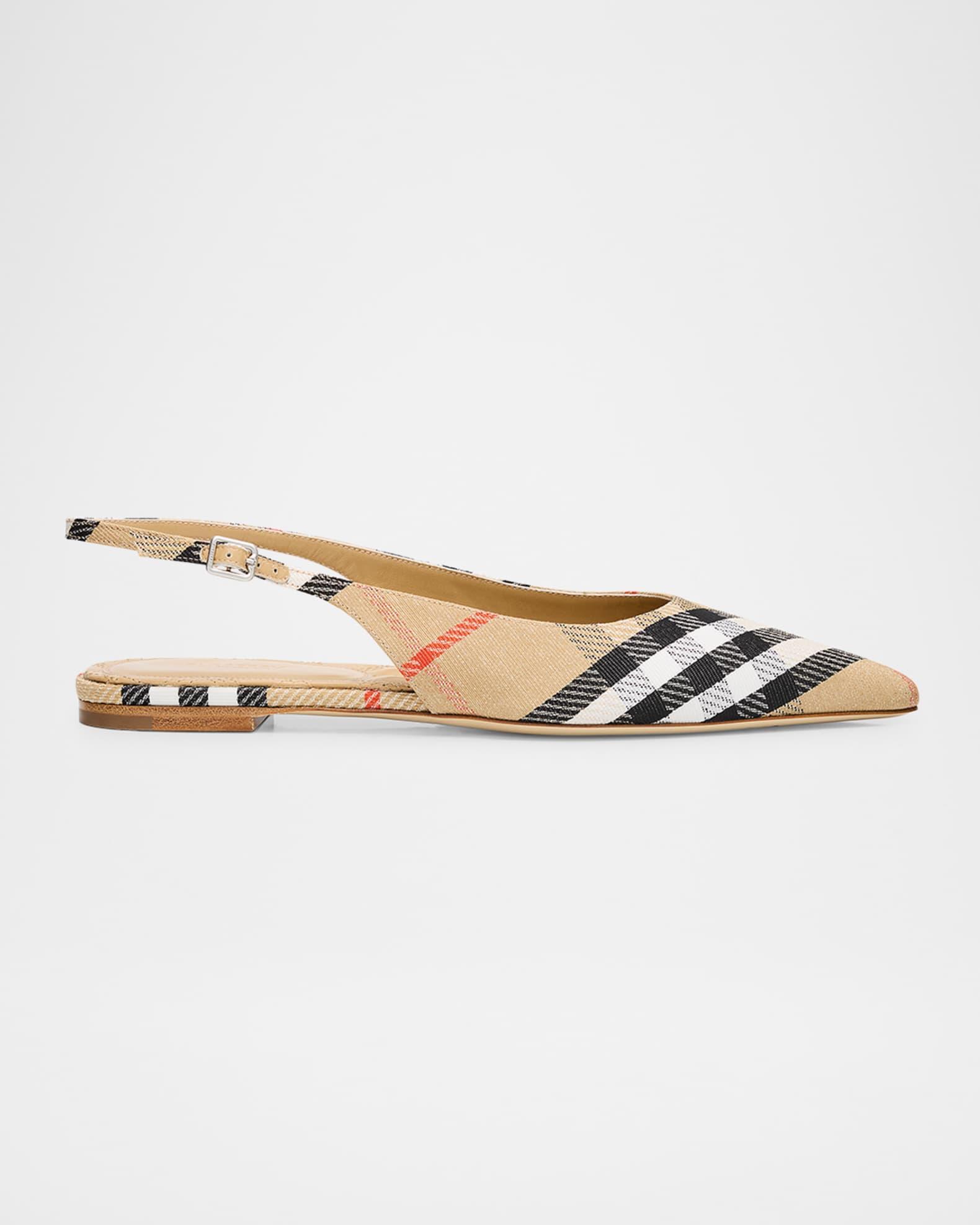 Birdie Check Slingback Ballerina Flats Product Image