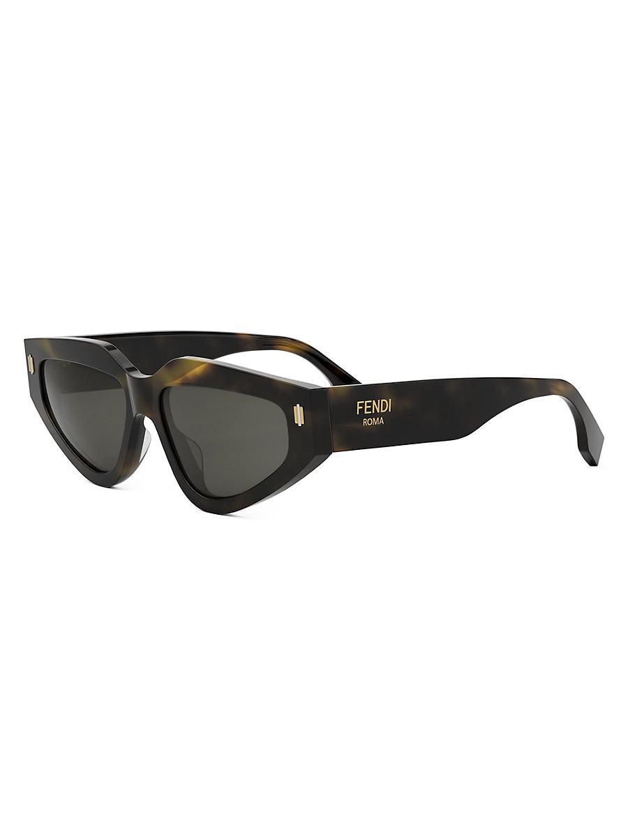 FENDI Womens Fendi First Havana Round Sunglasses Product Image