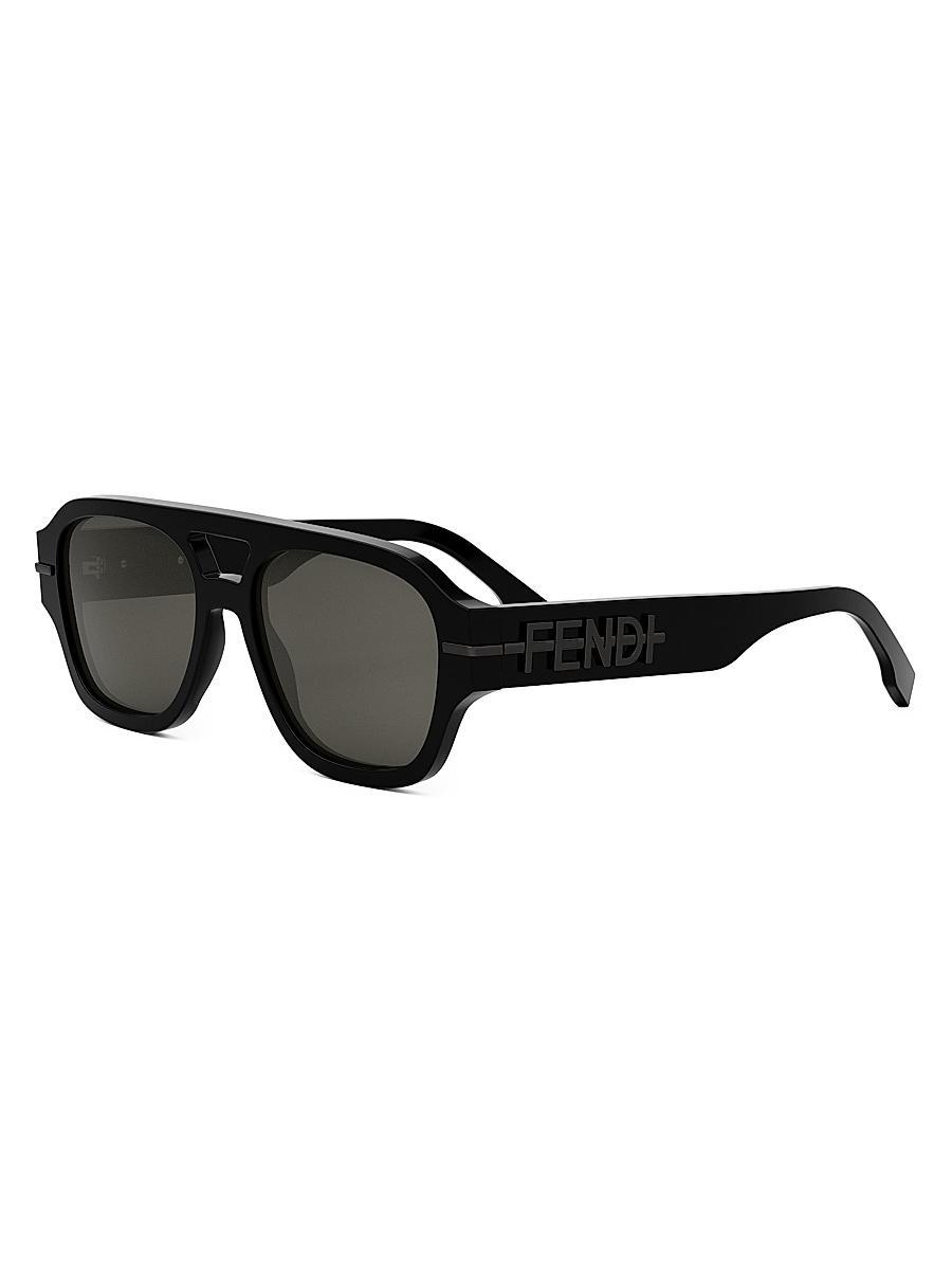 Mens DiorB23 S4I 56MM Rectangular Sunglasses Product Image