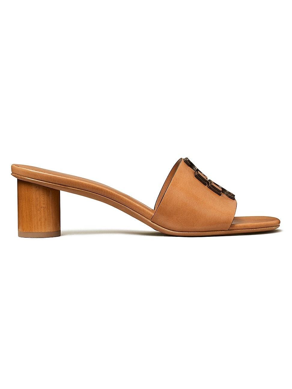 Ines Leather Logo Mule Sandals Product Image