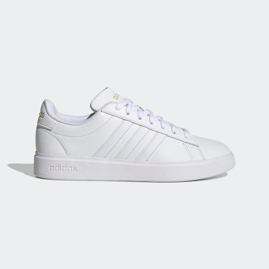 adidas Grand Court Cloudfoam Women's Lifestyle Tennis Shoes, Size: 6.5, All White Product Image
