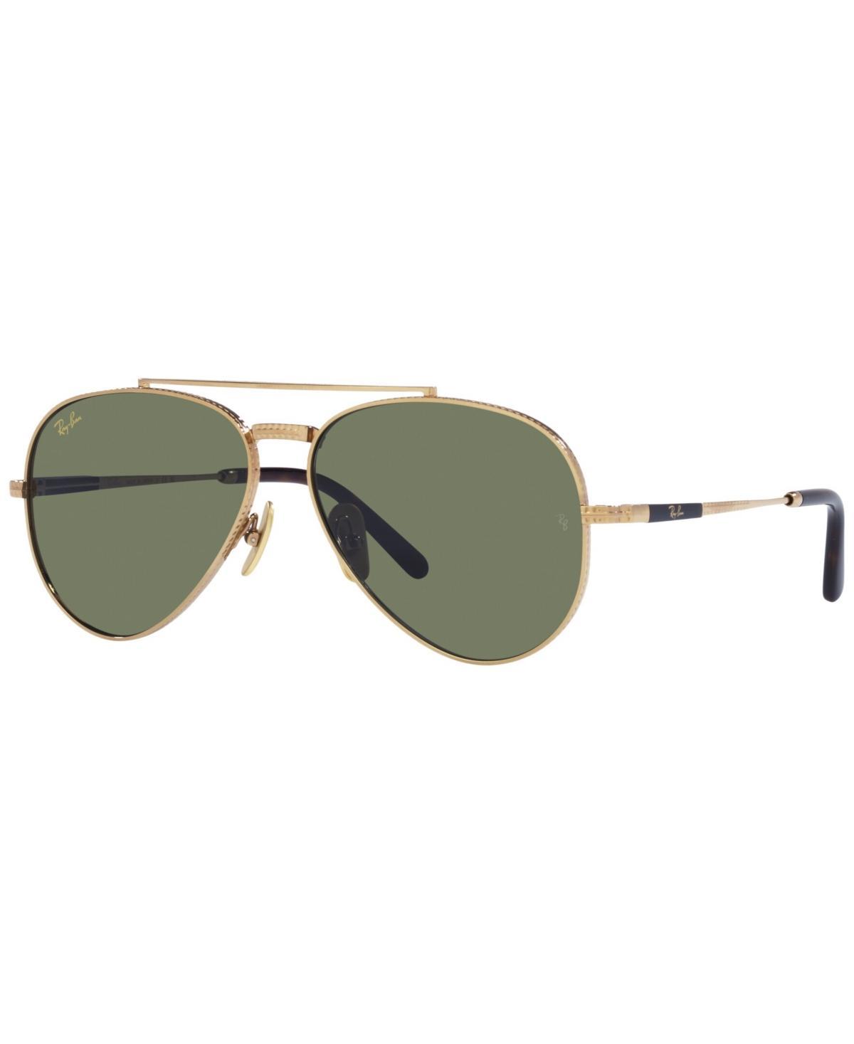 Ray-Ban Unisex 58mm Gradient Aviator Sunglasses in Black at Nordstrom Product Image