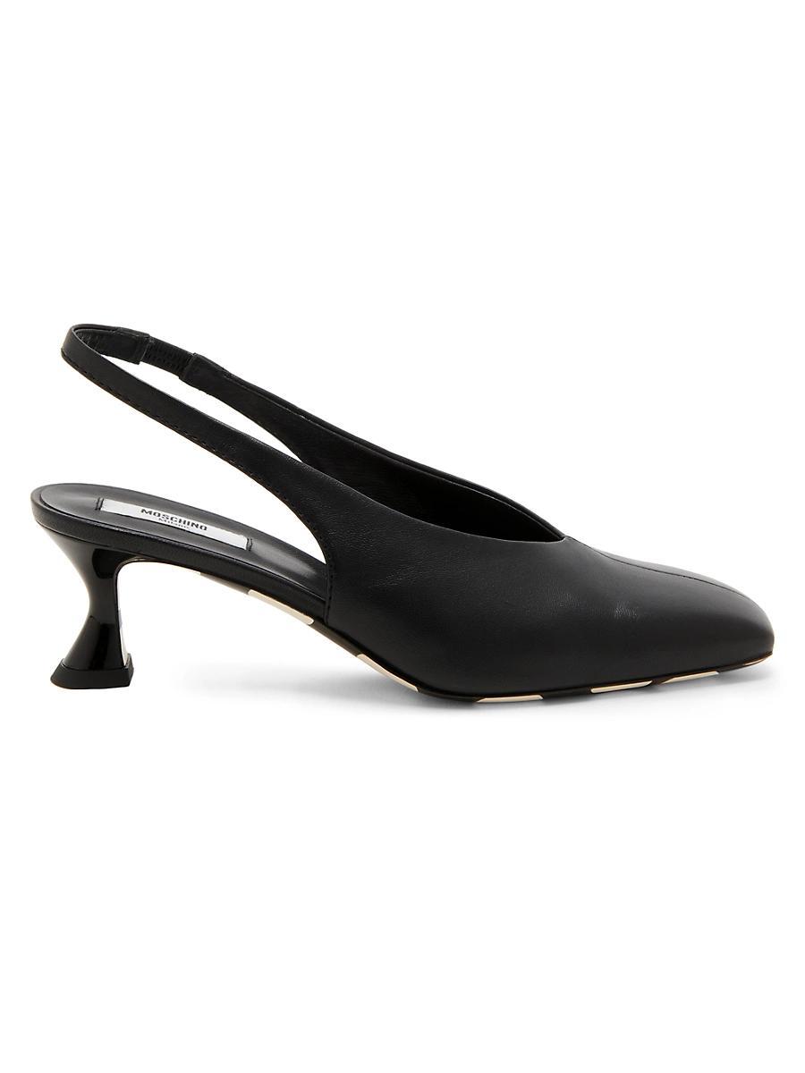 Womens Carla 55MM Leather Slingback Pumps Product Image