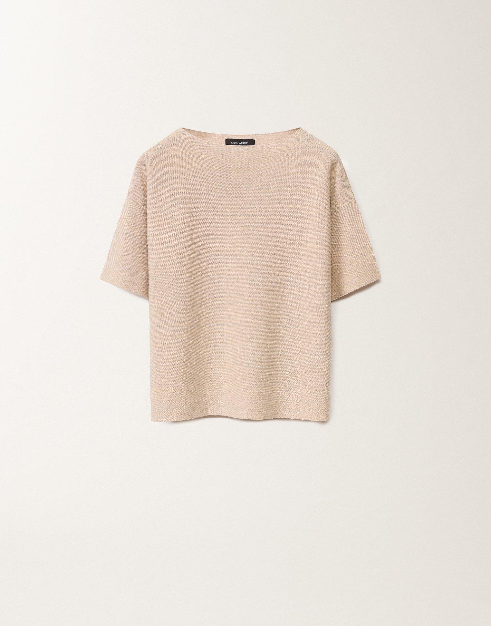 FABIANA FILIPPI Cotton And Lurex Sweater In Pink Product Image