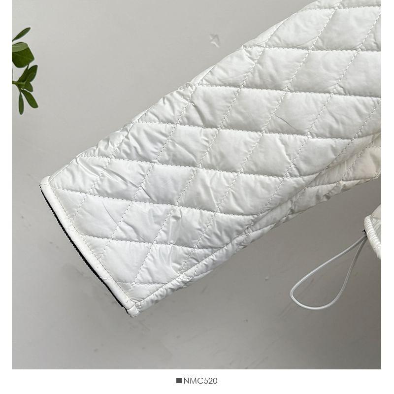 Collared Quilted Jacket Product Image