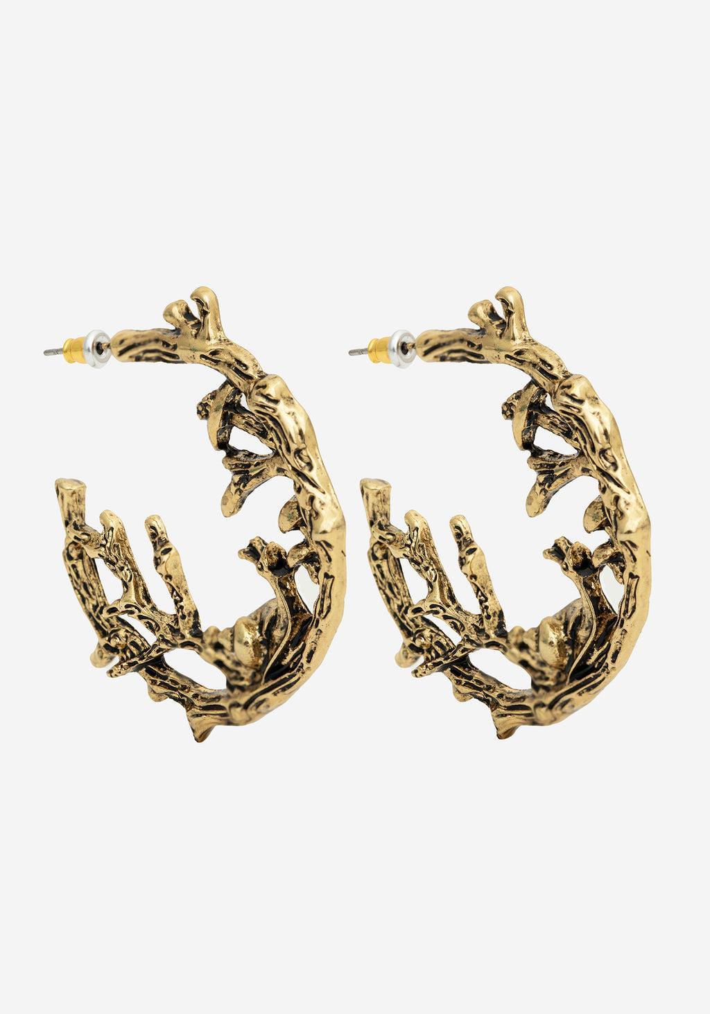 Zinnia Hoop Earring - Gold Product Image