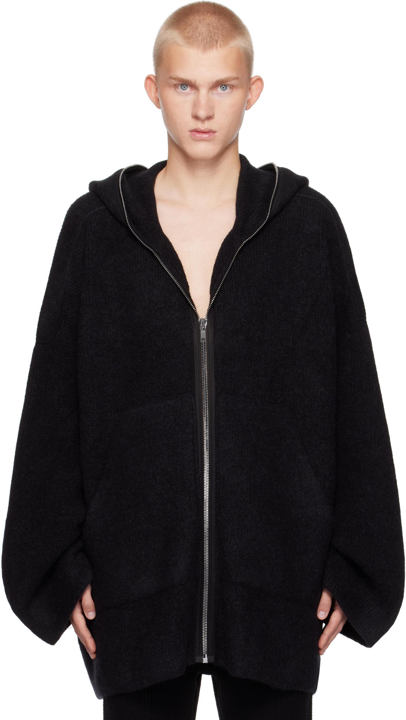 JW ANDERSON Logo-embroidered Cotton Hoodie In Black Product Image