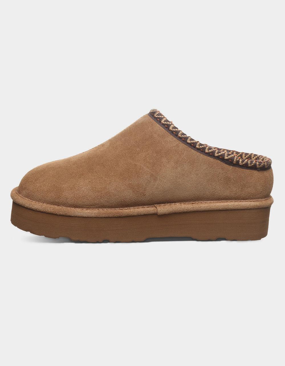 BEARPAW Martis Womens Suede Slippers - BROWN Product Image