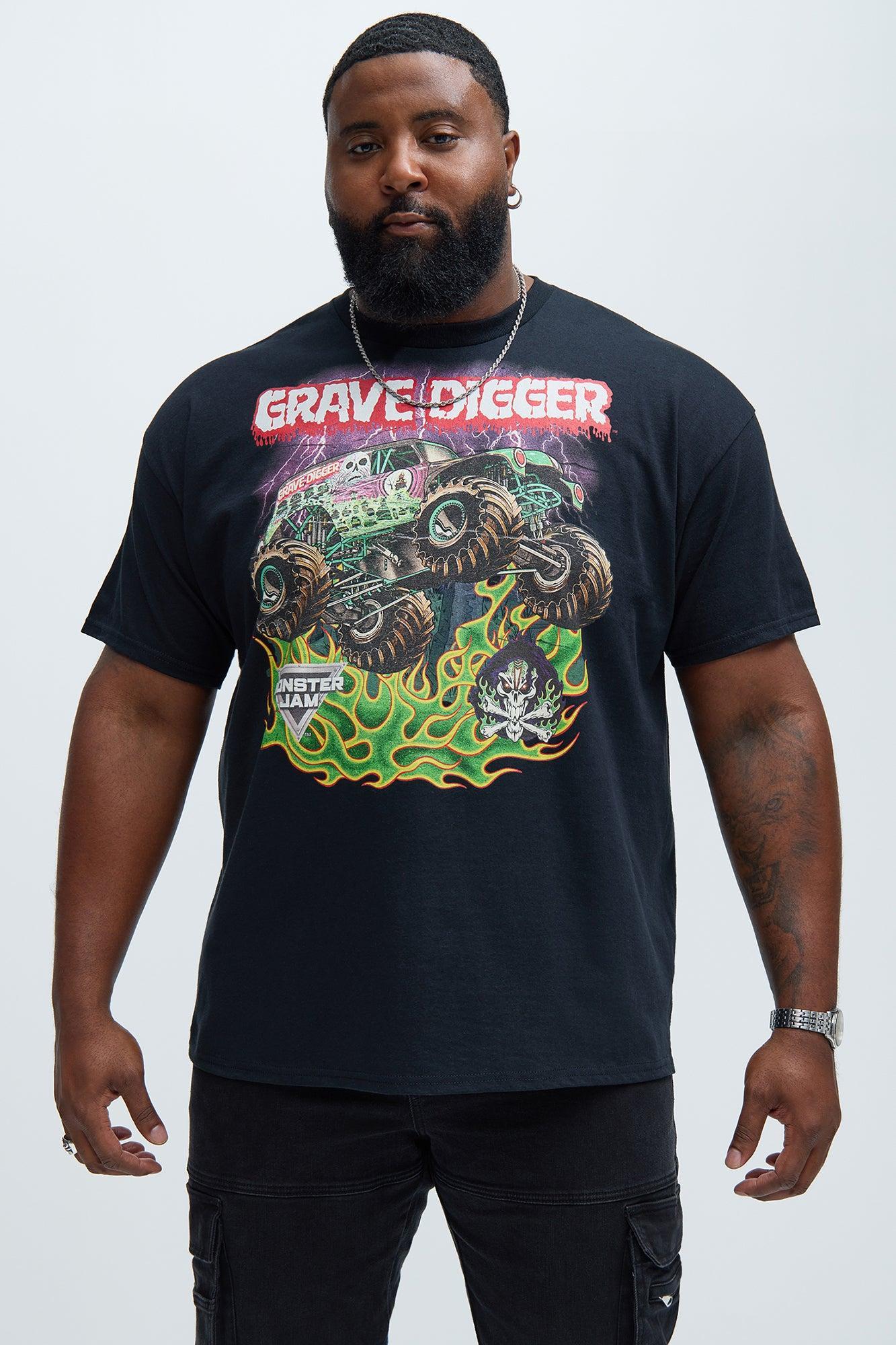 Monster Jam Grave Digger Short Sleeve Tee - Black Product Image