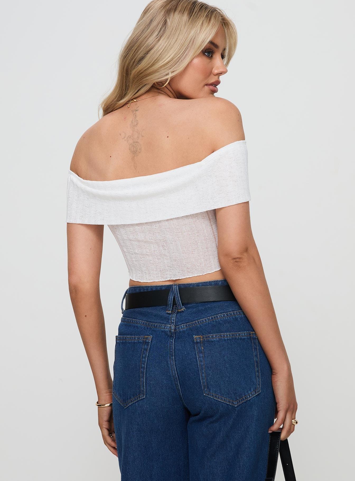 Moonage Top White Product Image