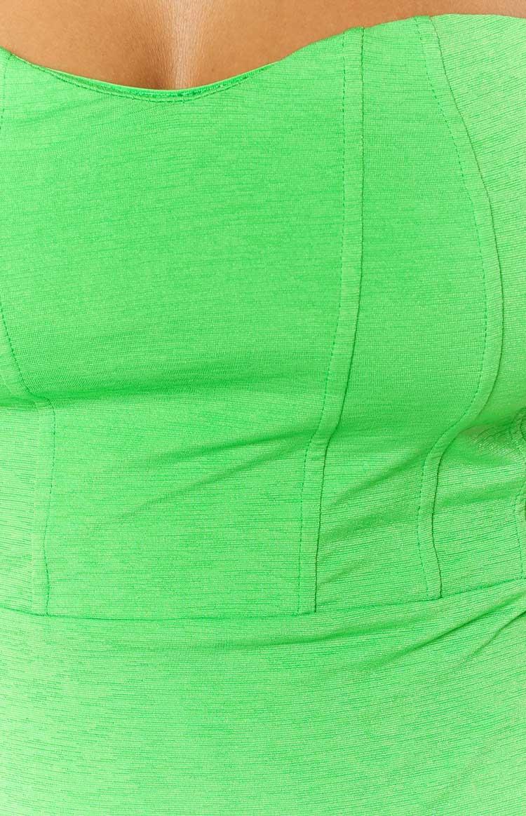 Adored Green Strapless Mini Dress Product Image