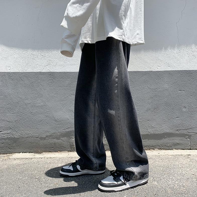 Men's Gradient Trendy Wide-Leg Jeans Product Image