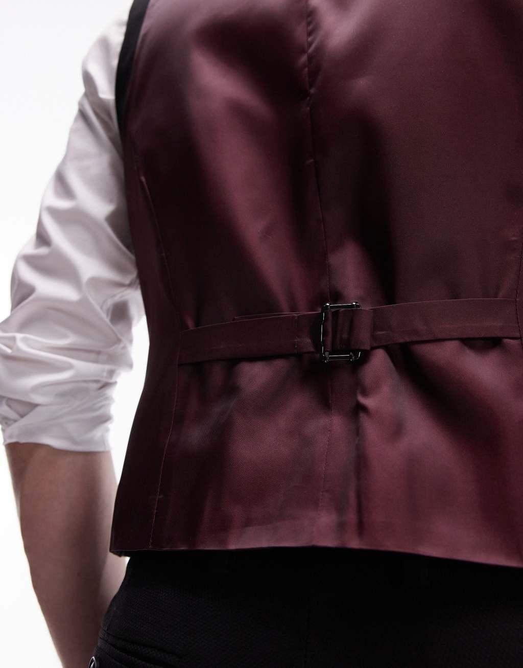 Topman textured suit vest Product Image