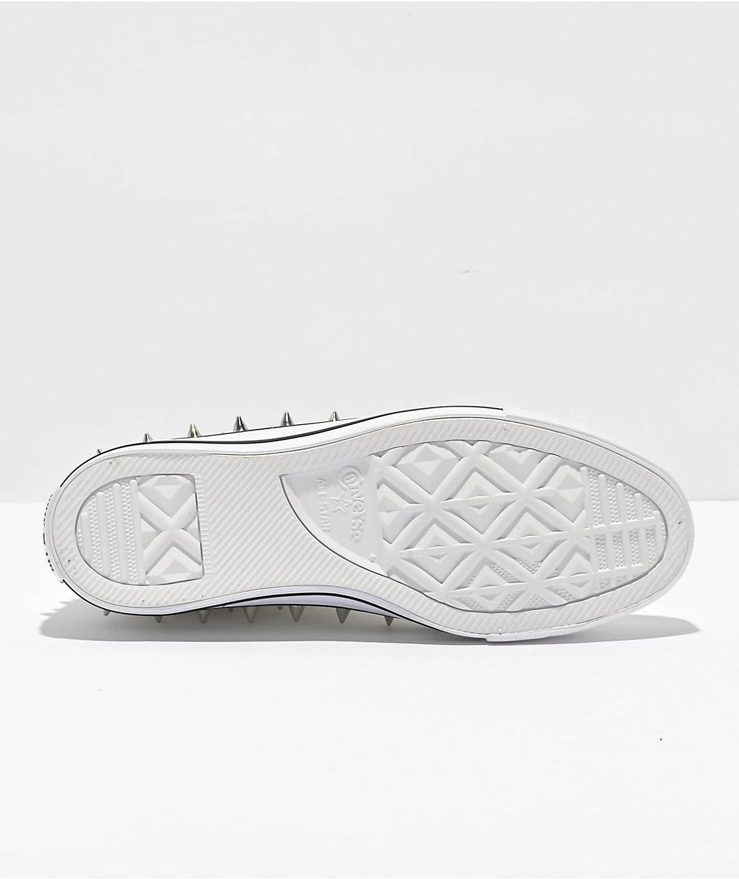 Converse Chuck Taylor All Star White Studded High Top Shoes Product Image