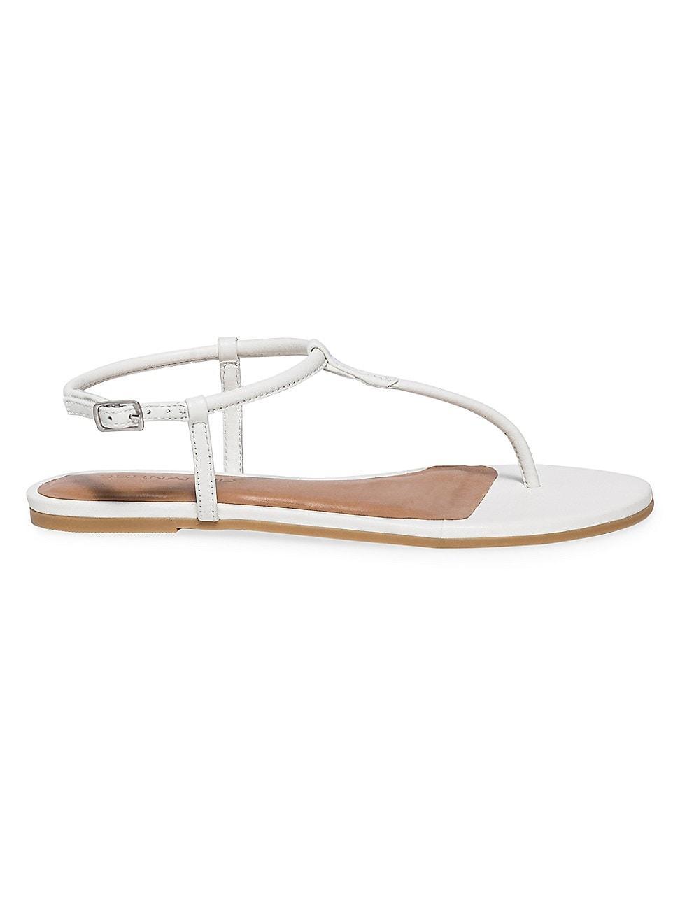 Leather Slingback Thong Sandals Product Image