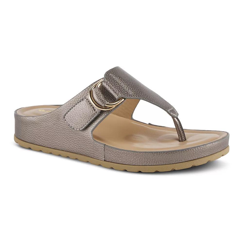 Patrizia Rozeta Women's Thong Sandals, Size: 41, Gold Product Image