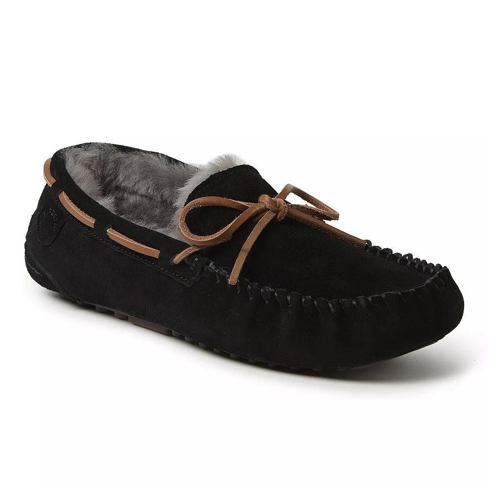 Fireside By Dearfoams Victor Shearling Mens Moccasin Slippers Product Image