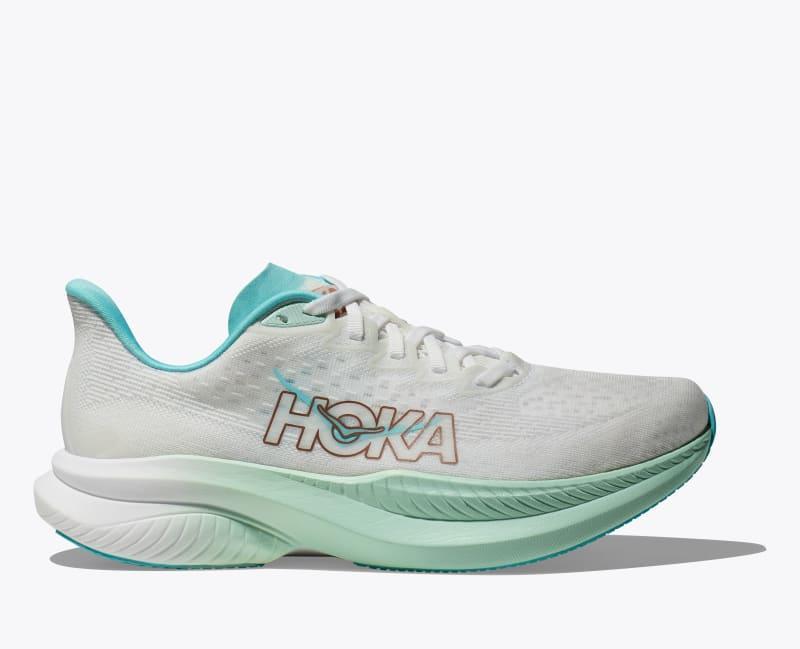 HOKA Women's Mach 6 Shoes in Black/White, Size 9 Product Image