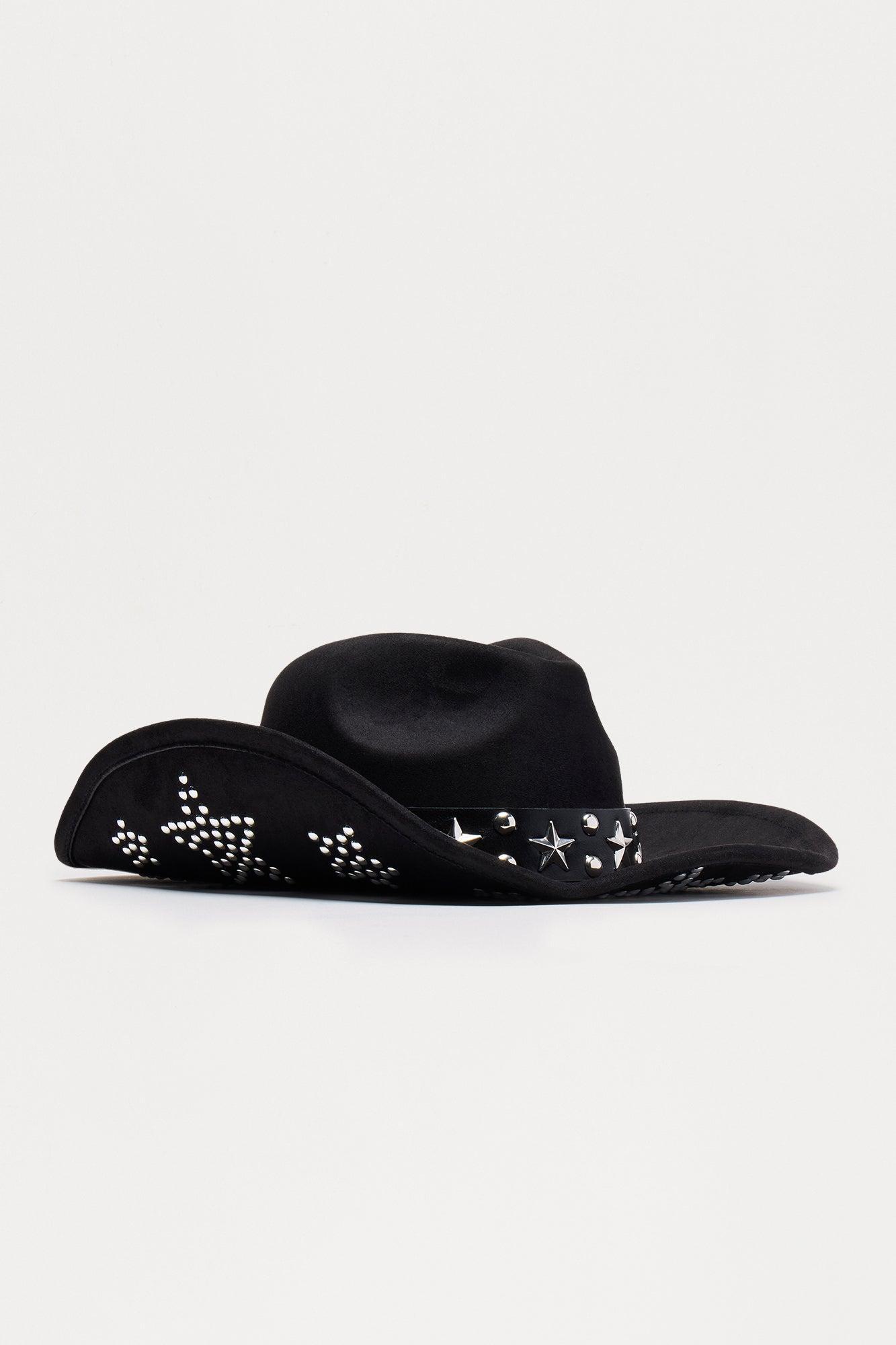 Got You Star Struck Cowboy Hat - Black Product Image