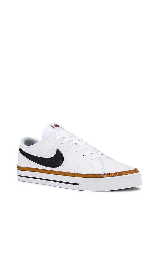 Nike Men's Court Legacy Next Nature Casual Shoes in White/White Size 12 Leather/Canvas Product Image