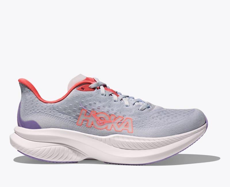 HOKA Women's Mach 6 Shoes in Black/White, Size 9 Product Image