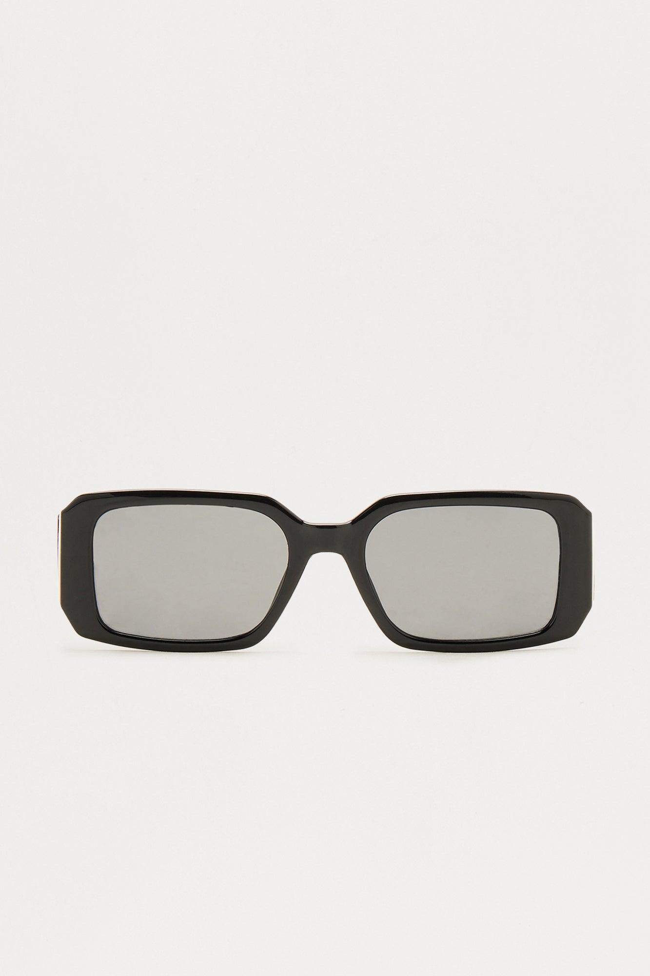 Feeling Famous Square Sunglasses - Black Product Image