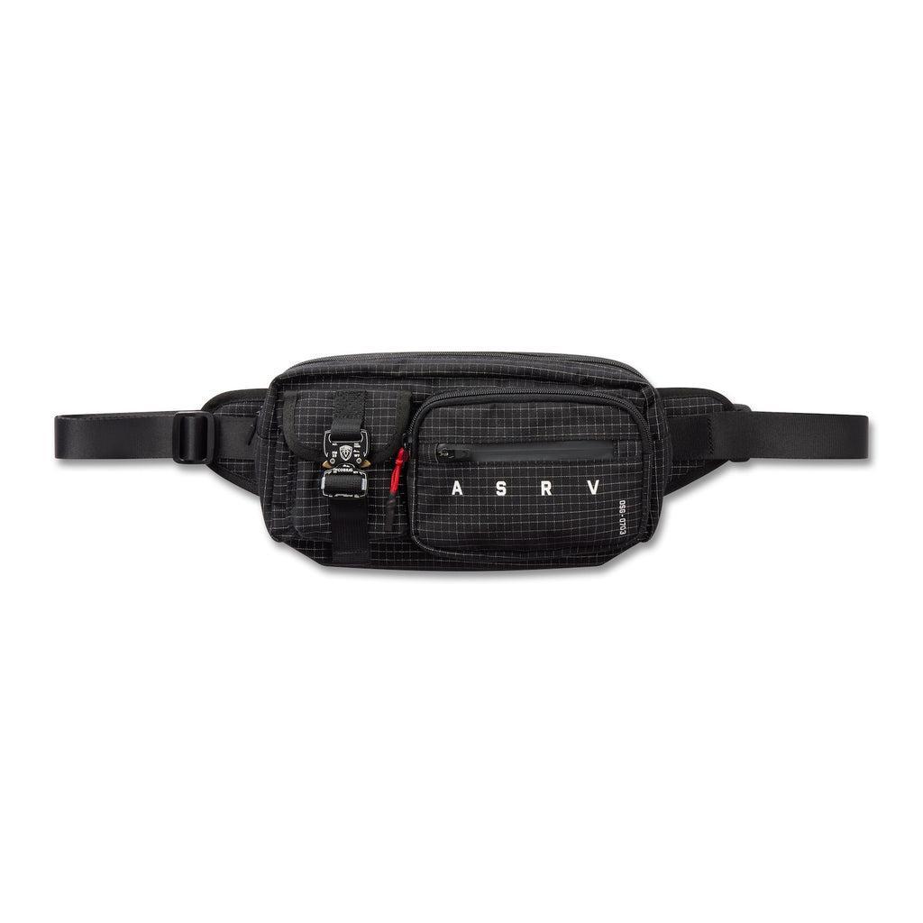 0703. Cordura® Tech Crossbody Pack - Black "Grid" Product Image
