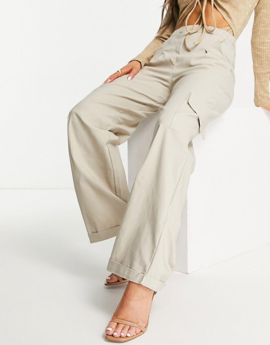I Saw It First utility wide leg cargo pants Product Image