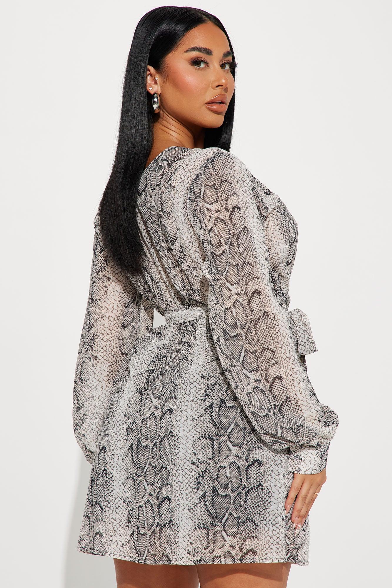 Eve Chiffon Mini Dress - Black Product Image