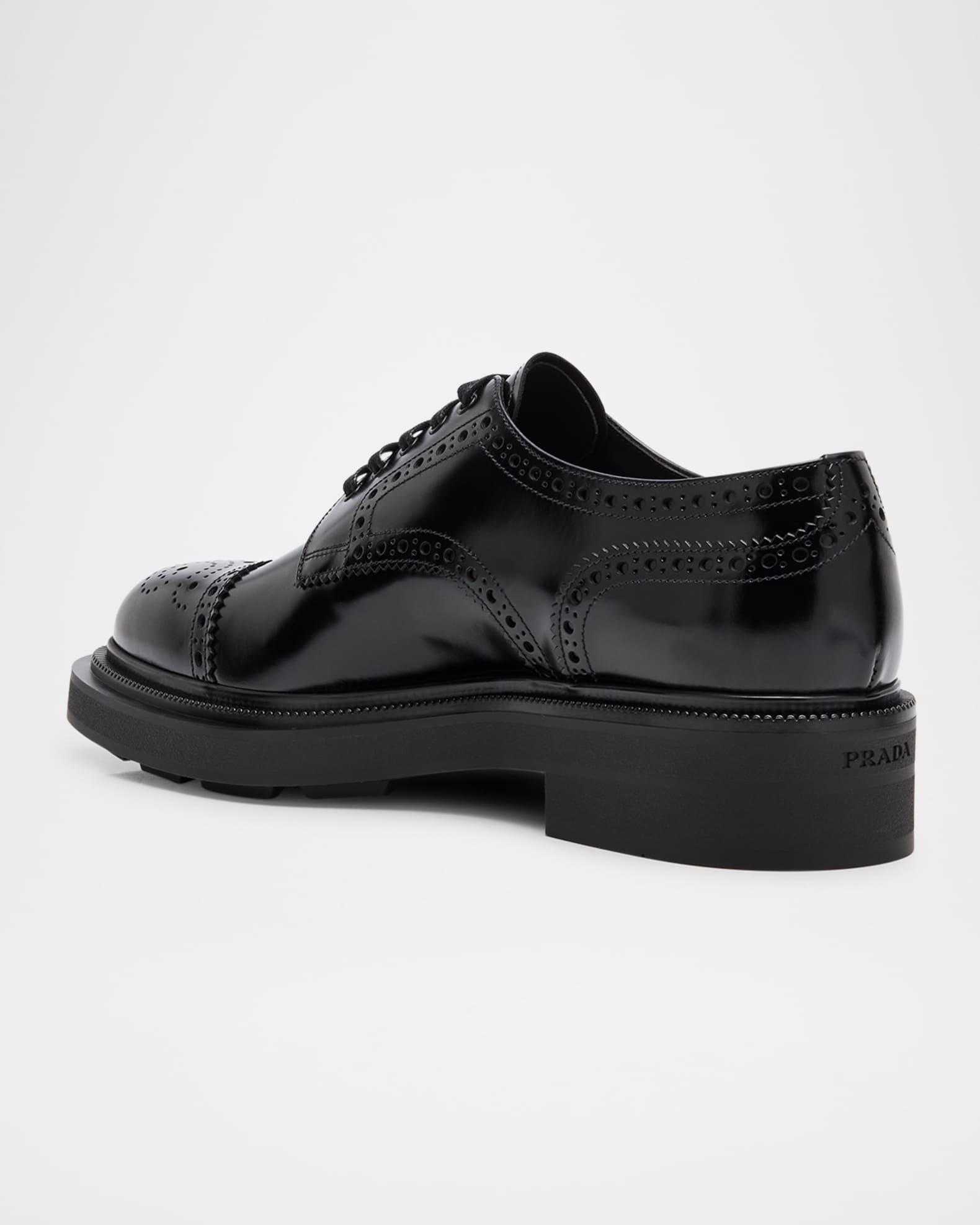 Men's Tyrone Brogue Leather Derby Shoes Product Image