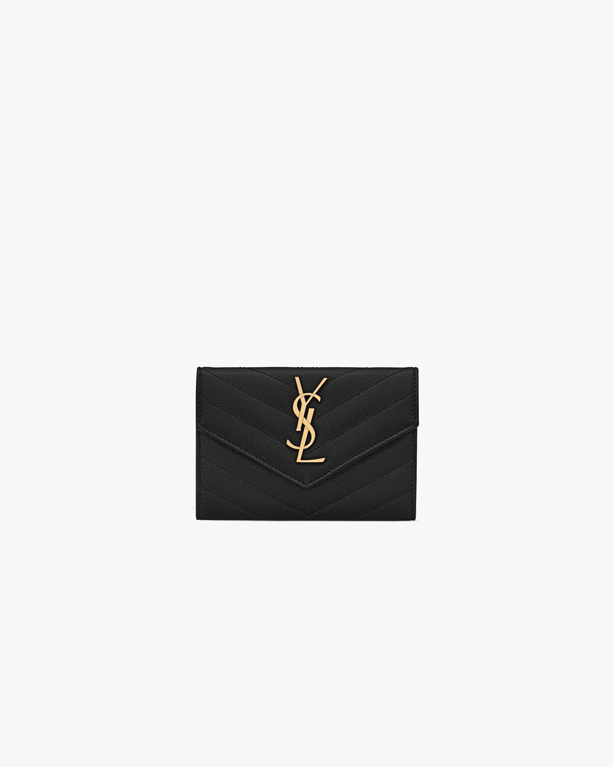 CASSANDRE MATELASSÉ small envelope wallet in grain de poudre leather Product Image